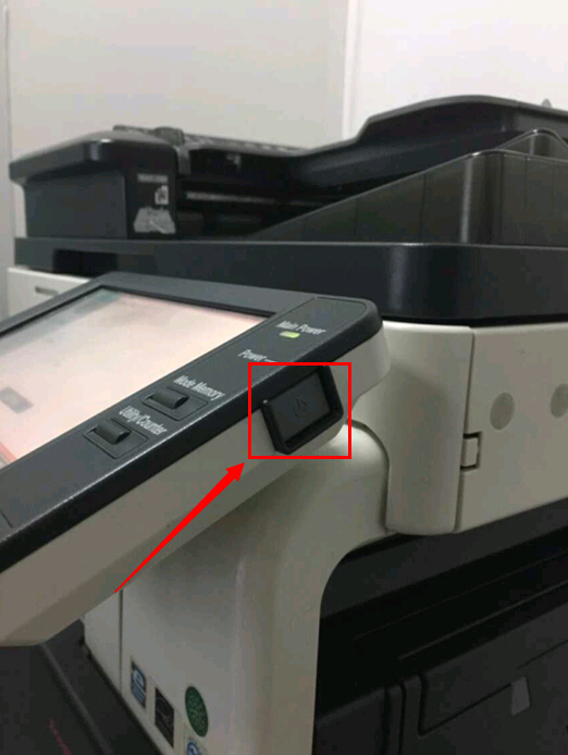 科颐整理 柯尼卡美能达复印机操作面板开关位置