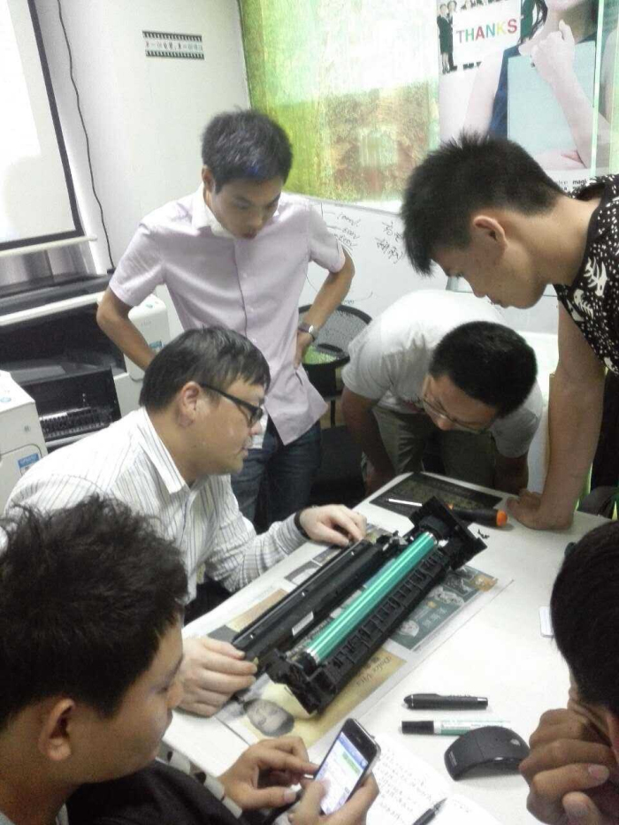 科颐办公记-震旦技术培训现场拆装讲解